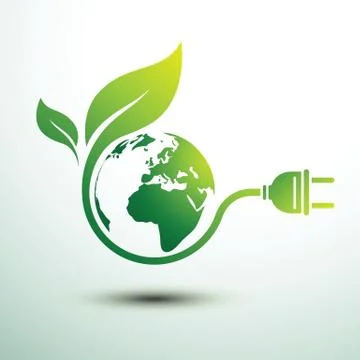 Eco plug Stock Illustration