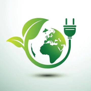 Eco plug Stock Illustration
