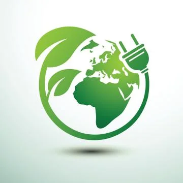 Eco plug Stock Illustration