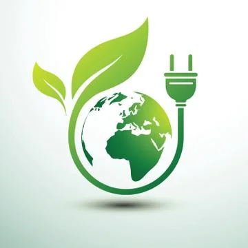 Eco plug Stock Illustration