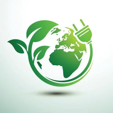 Eco plug Stock Illustration