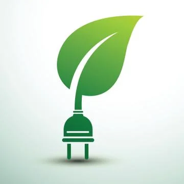 Eco plug Stock Illustration