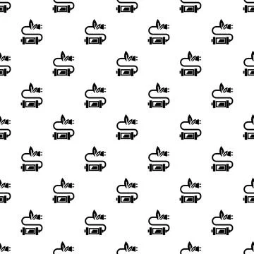 Eco plug pattern seamless vector Stock Illustration