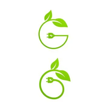Eco power Vector icon design illustration Stock Illustration