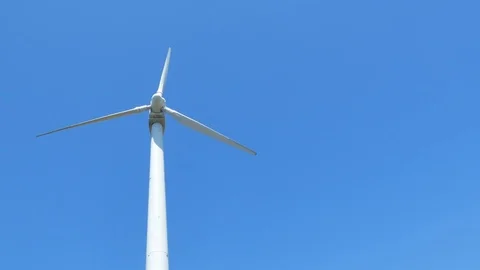 Eco power, wind turbines Stock Footage 81260171