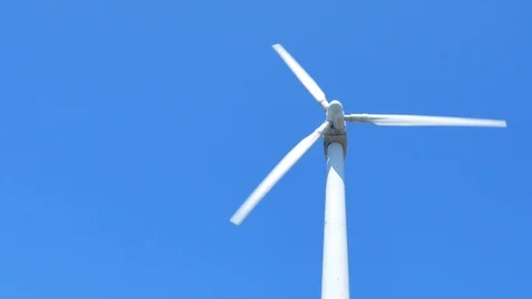 Eco power, wind turbines Stockbeeldmateriaal 90652843