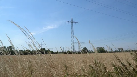 Eco power. Wind turbines generating electricity. Stock Footage 94491735