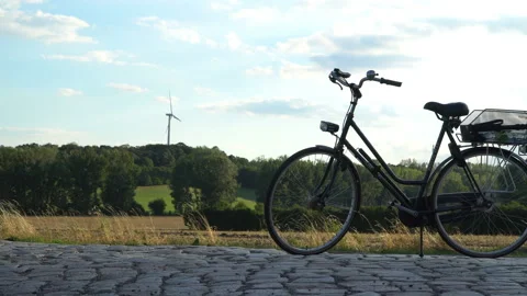 Eco power. Wind turbines generating electricity. Stock Footage 97052529