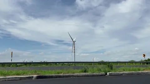 Eco power. Wind turbines generating electricity Vídeos de archivo 167697404