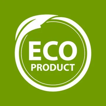 Eco product logo Stock Illustration