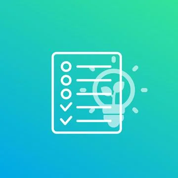 Eco project and environmental planning icon vector Stock Illustration