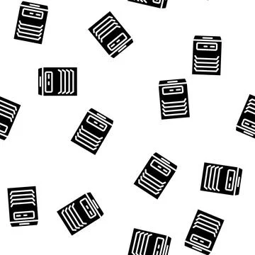 Eco puriify glyph vector seamless pattern 스톡 일러스트