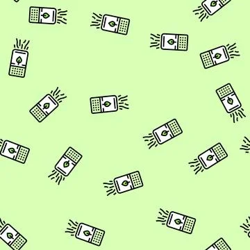 Eco puriify vector seamless pattern Illustrazione stock