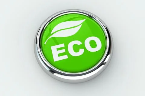 Eco push button Stock Illustration