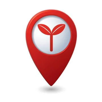 Eco RED pointer Stock Illustration