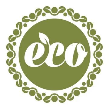 Eco. Round logo Stock Illustration