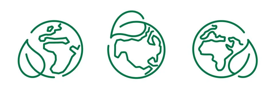 Eco safe icon, vector recyclable package symbol template. Plastic free recycl Illustrazione stock