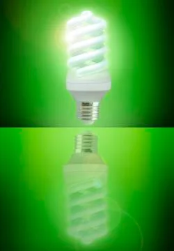 Eco-save bulb Stock Photos