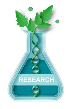 Eco science and biotechnology vector illustration Stock Illustration
