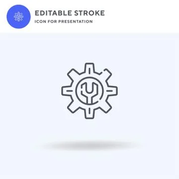Eco Services icon vector, filled flat sign, solid pictogram isolated on white Ilustración de archivo