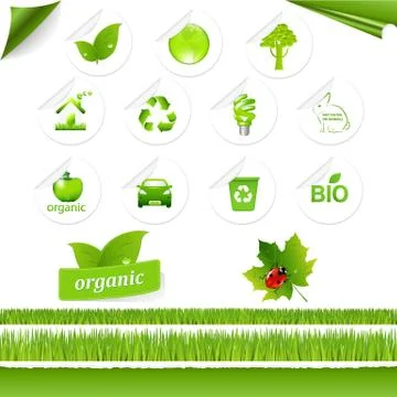 Eco set Stock Illustration