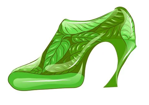 Eco shoe Stock Illustration