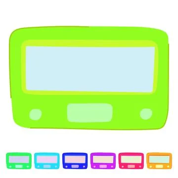 Eco shower timer vector cartoon graphic 库存插图