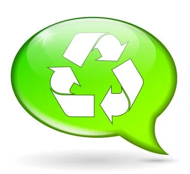 Eco sign into bubble Stock Illustration