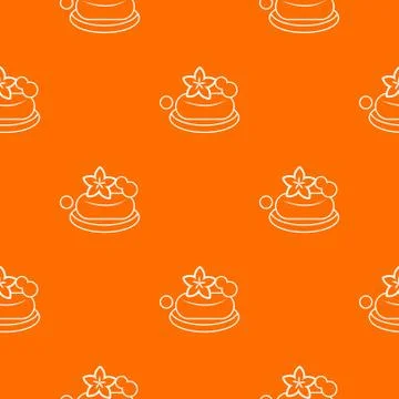 Eco spa soap pattern vector orange 스톡 일러스트