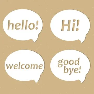 Eco speech babble Stock Illustration