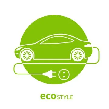 Eco style car Stock Illustration