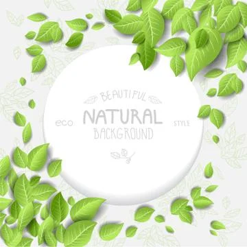 Eco style  frame Stock Illustration