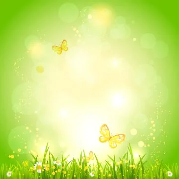 Eco summer background Stock Illustration