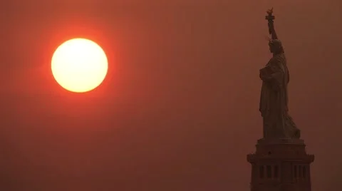 Eco system sunset slow motion 1080 Stock Footage 64538792