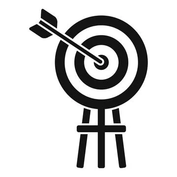 Eco target icon simple vector. Sustainable development Stock Illustration