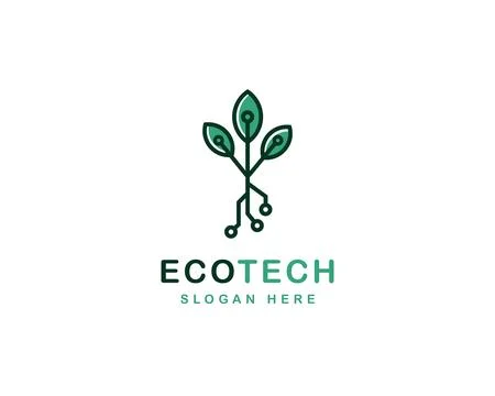 Eco Tech Tree Logo Icon Design	 Illustrazione stock