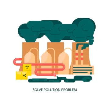 Eco technologies in the city Stock Illustration
