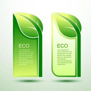 Eco template Illustrazione stock