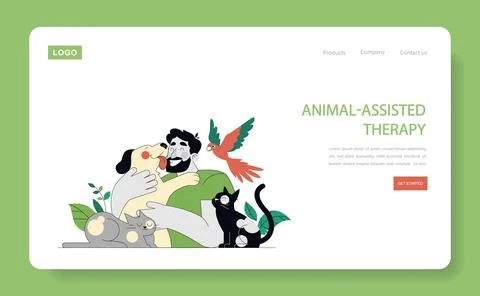 Eco Therapy. Flat Vector Illustration Stock Illustration