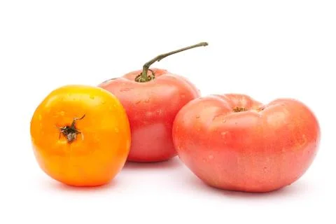 Eco tomatoes Stock Photos
