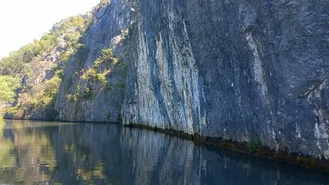 Eco trail Iskar Panega with a nice Boat Trip on the river Zlatna Panega Stock Footage 274397010