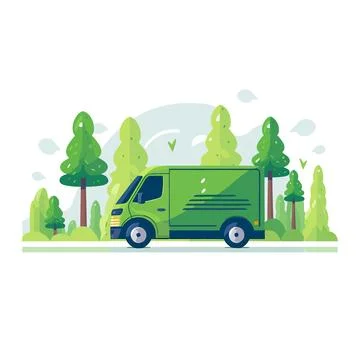 Eco transportation vector isolated on white Ilustración de archivo
