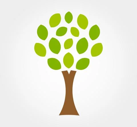 Eco tree icon. Vector illustration Stock Illustration