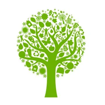 Eco tree Stock Illustration