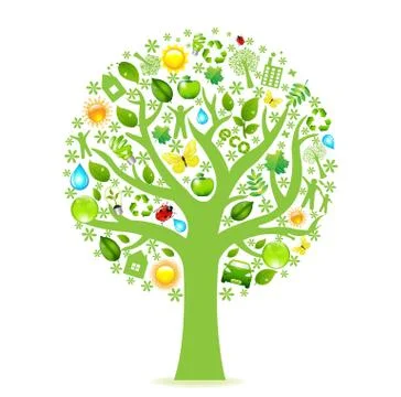 Eco tree Stock Illustration