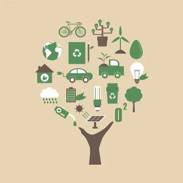Eco tree Stock Illustration