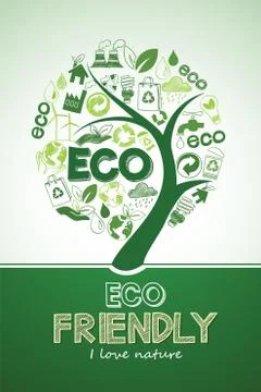 Eco tree Stock Illustration