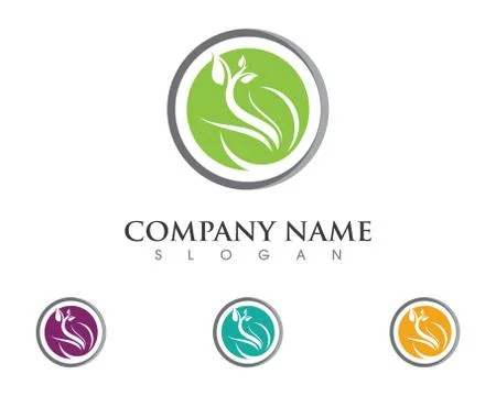 Eco Tree Logo Template 库存插图