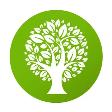 Eco Tree Symbol Stock Illustration