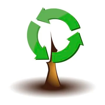 Eco tree, vector Illustrazione stock